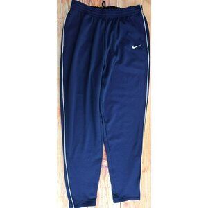 Nike Mens Navy Blue Athletic Track Pants Large